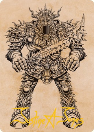 Iron Golem (Showcase) Art Card (Gold-Stamped Signature) [Dungeons & Dragons: Adventures in the Forgotten Realms Art Series] | GnG Games