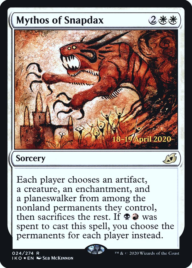 Mythos of Snapdax  [Ikoria: Lair of Behemoths Prerelease Promos] | GnG Games