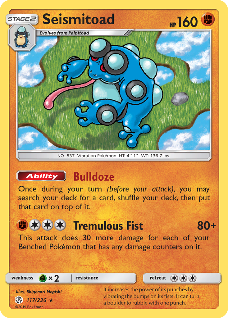 Seismitoad (117/236) [Sun & Moon: Cosmic Eclipse] | GnG Games