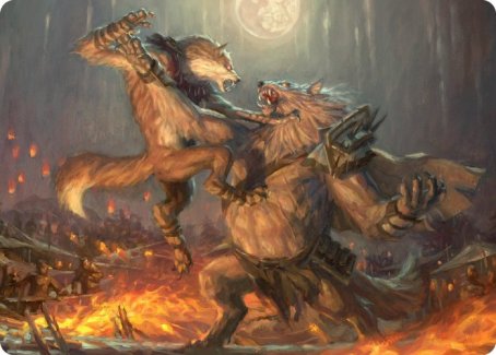 Duel for Dominance Art Card [Innistrad: Midnight Hunt Art Series] | GnG Games