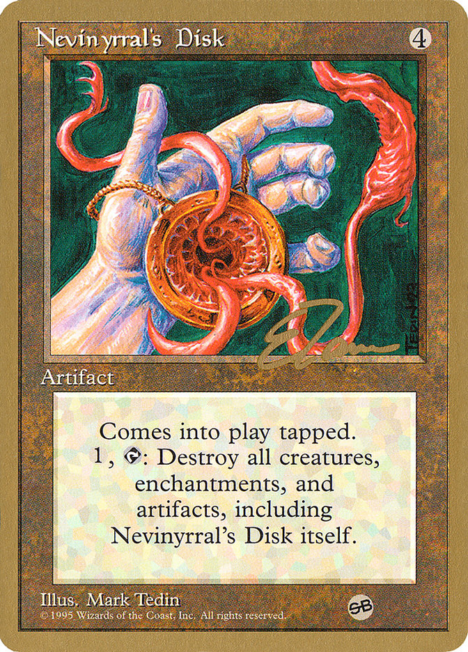 Nevinyrral's Disk (Eric Tam) (SB) [Pro Tour Collector Set] | GnG Games