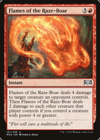 Flames of the Raze-Boar [Ravnica Allegiance] | GnG Games