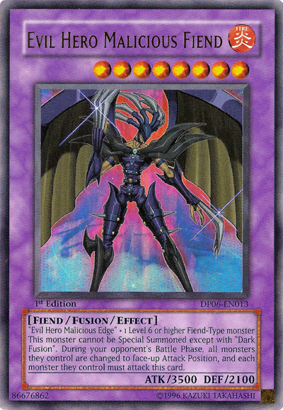 Evil Hero Malicious Fiend [DP06-EN013] Ultra Rare | GnG Games