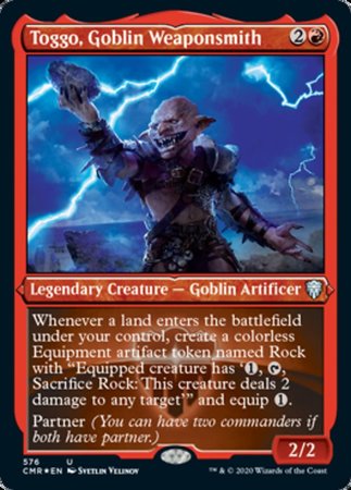 Toggo, Goblin Weaponsmith (Foil Etched) [Commander Legends] | GnG Games