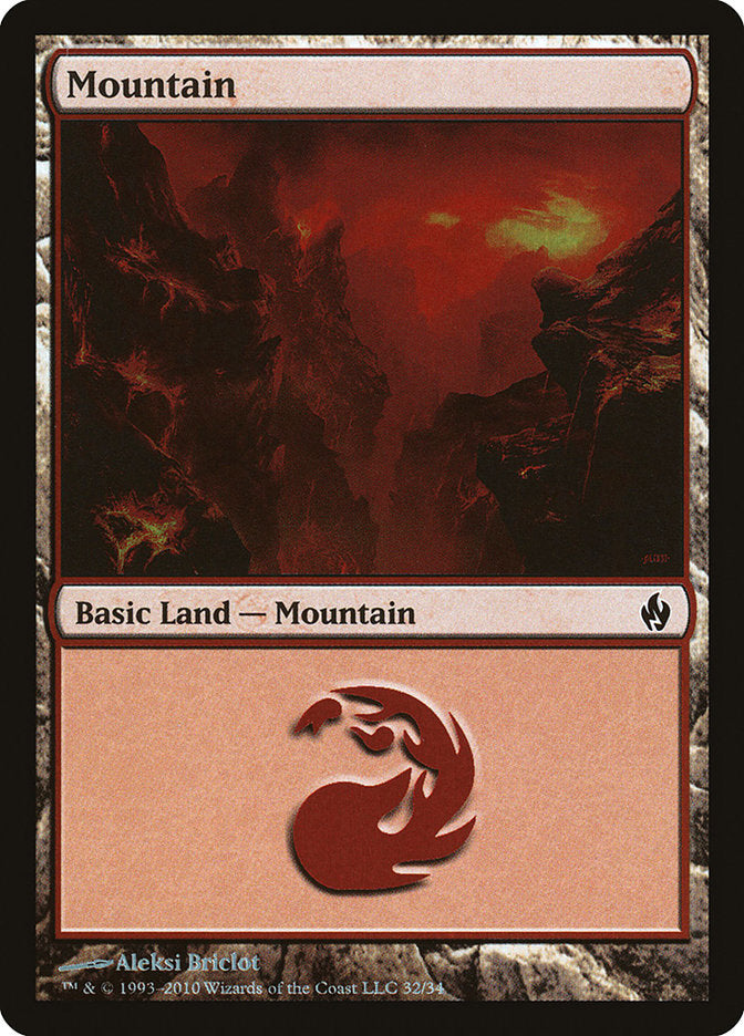 Mountain (32) [Premium Deck Series: Fire and Lightning] | GnG Games