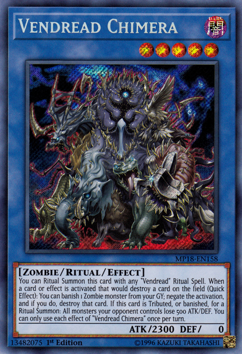 Vendread Chimera [MP18-EN158] Secret Rare | GnG Games