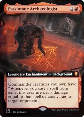 Passionate Archaeologist (Extended Art) [Commander Legends: Battle for Baldur's Gate] | GnG Games