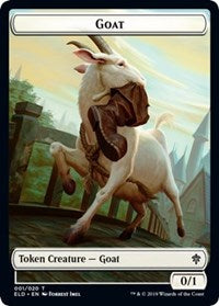 Goat // Food (17) Double-sided Token [Throne of Eldraine Tokens] | GnG Games