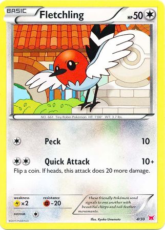 Fletchling (4/30) [XY: Trainer Kit 2 - Latias] | GnG Games