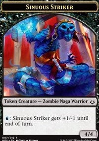 Sinuous Striker // Zombie Double-sided Token [Hour of Devastation Tokens] | GnG Games