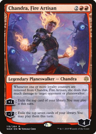 Chandra, Fire Artisan [War of the Spark Promos] | GnG Games