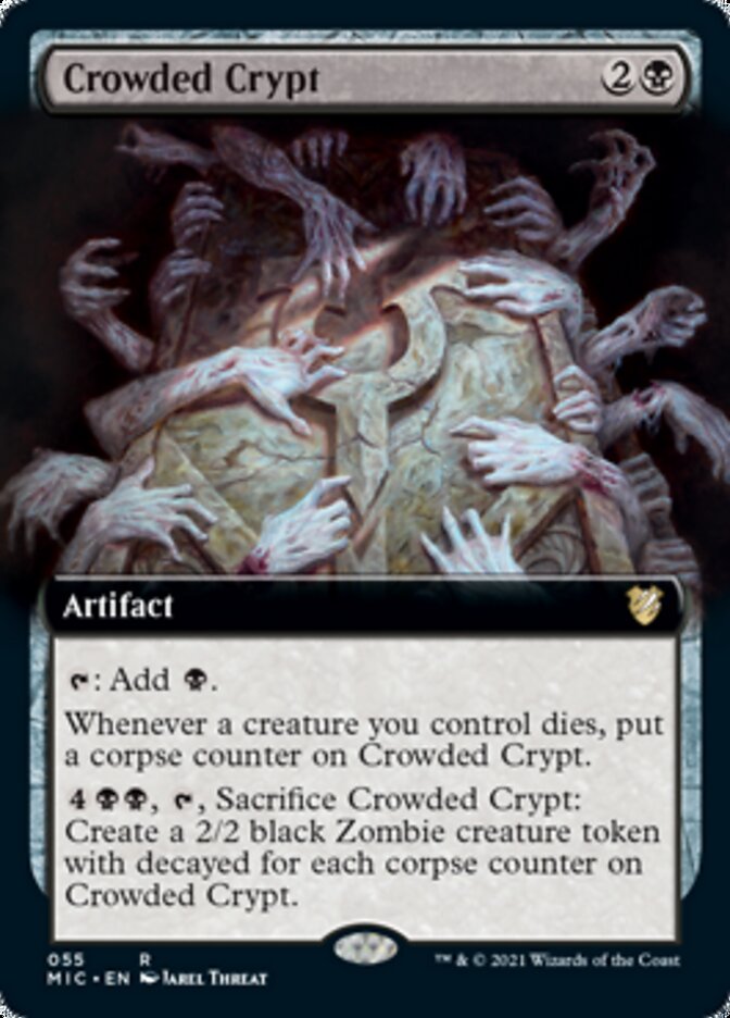 Crowded Crypt (Extended) [Innistrad: Midnight Hunt Commander] | GnG Games