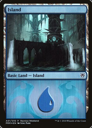 Island - Dimir (A01) [GRN Ravnica Weekend] | GnG Games