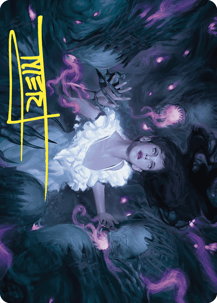 Neva, Stalked by Nightmares Art Card (Gold-Stamped Signature) [Wilds of Eldraine Art Series] | GnG Games
