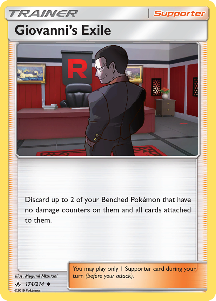 Giovanni's Exile (174/214) [Sun & Moon: Unbroken Bonds] | GnG Games