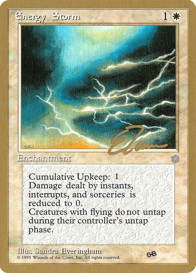 Energy Storm (Eric Tam) (SB) [Pro Tour Collector Set] | GnG Games