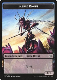 Faerie Rogue // Thopter Double-sided Token [Commander: Zendikar Rising Tokens] | GnG Games