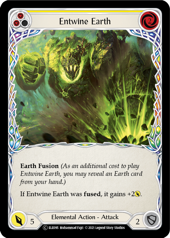 Entwine Earth (Yellow) [U-ELE095] Unlimited Rainbow Foil | GnG Games