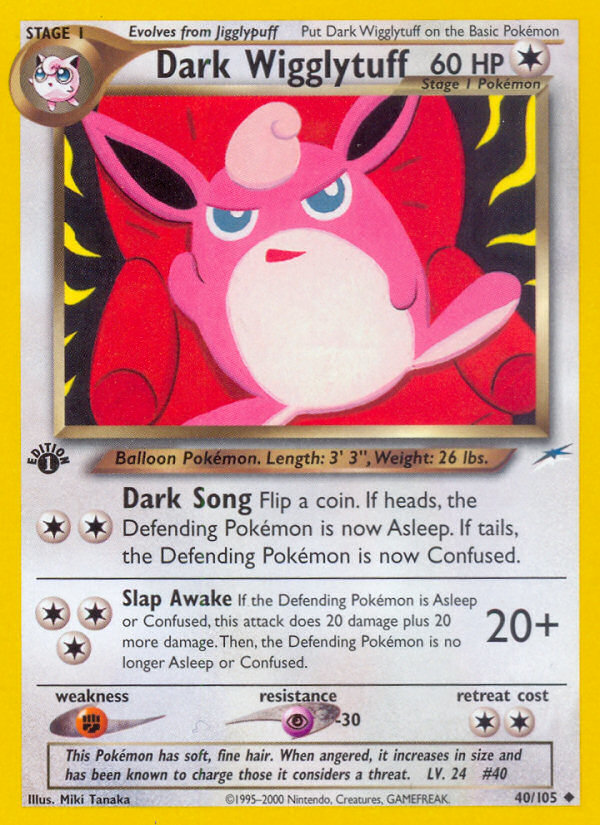 Dark Wigglytuff (40/105) [Neo Destiny 1st Edition] | GnG Games