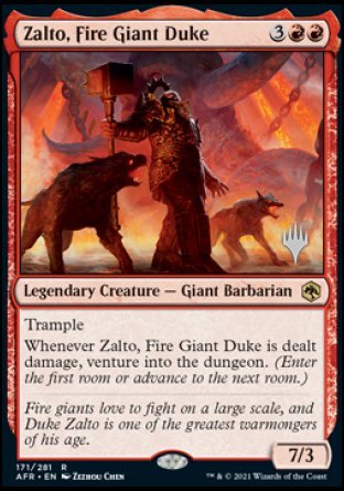 Zalto, Fire Giant Duke (Promo Pack) [Dungeons & Dragons: Adventures in the Forgotten Realms Promos] | GnG Games