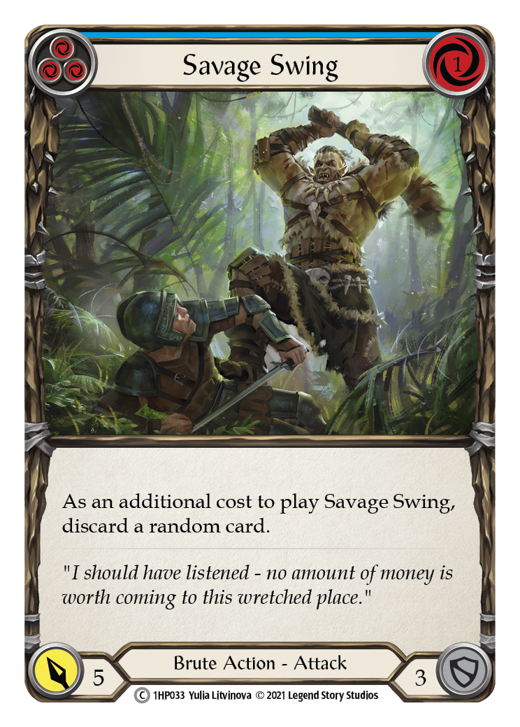 Savage Swing (Blue) [1HP033] | GnG Games