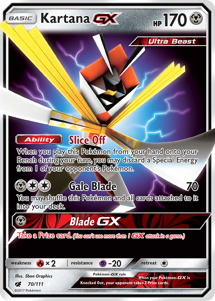 Kartana GX (70/111) [Sun & Moon: Crimson Invasion] | GnG Games