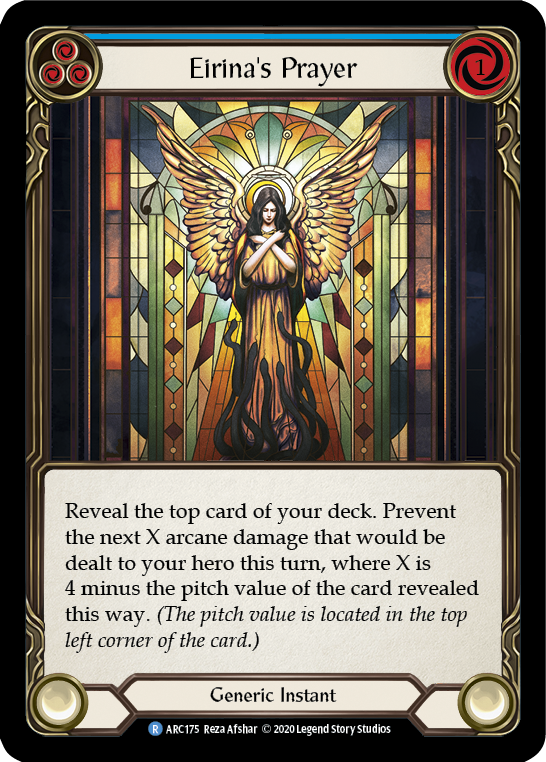 Eirina's Prayer (Blue) [ARC175] Unlimited Edition Rainbow Foil | GnG Games