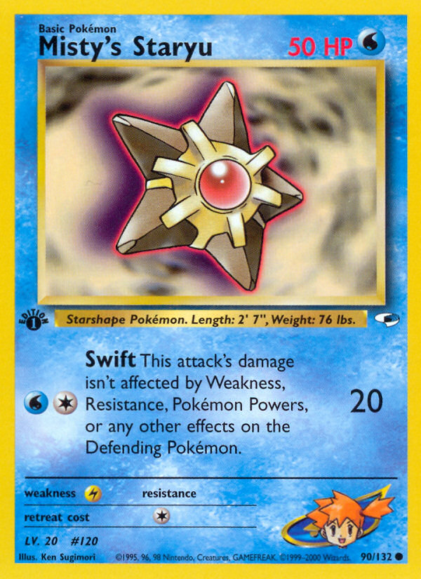 Misty's Staryu (90/132) [Gym Heroes 1st Edition] | GnG Games