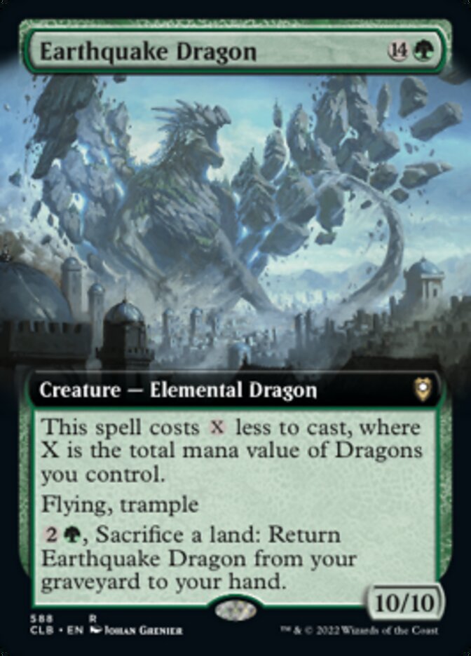 Earthquake Dragon (Extended Art) [Commander Legends: Battle for Baldur's Gate] | GnG Games