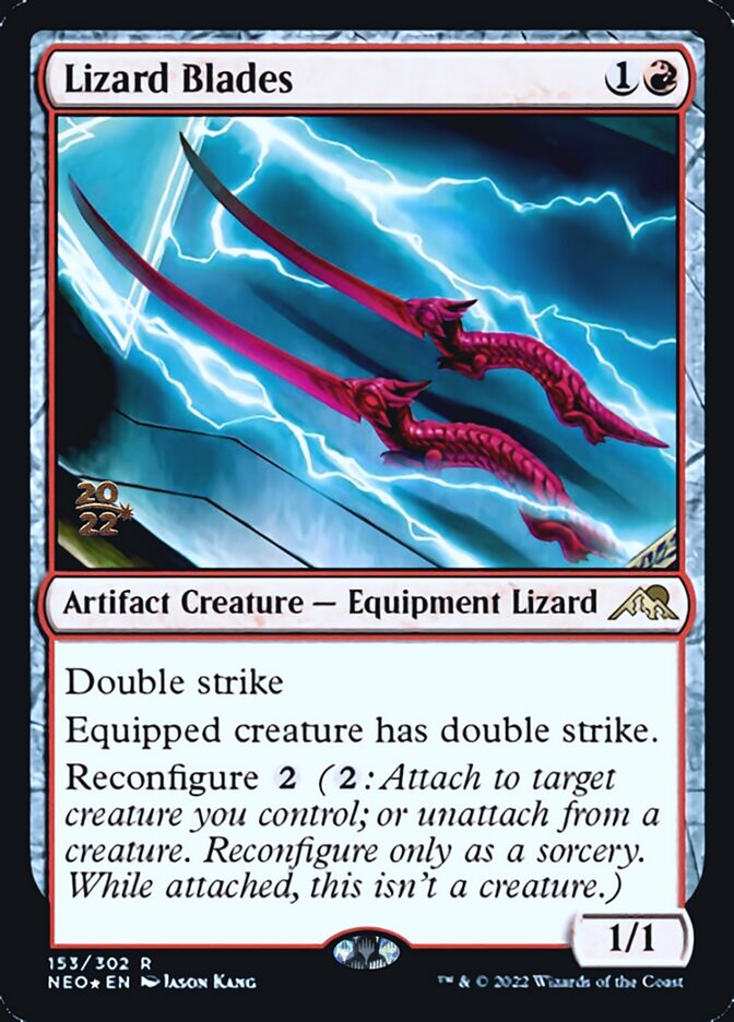 Lizard Blades [Kamigawa: Neon Dynasty Prerelease Promos] | GnG Games