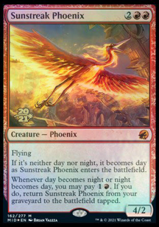 Sunstreak Phoenix [Innistrad: Midnight Hunt Prerelease Promos] | GnG Games