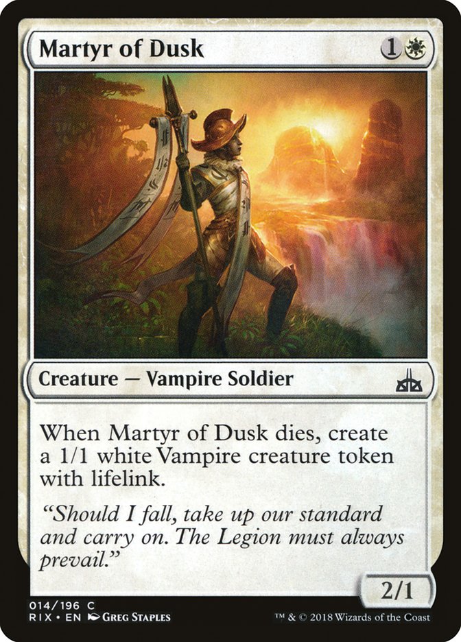 Martyr of Dusk [Rivals of Ixalan] | GnG Games