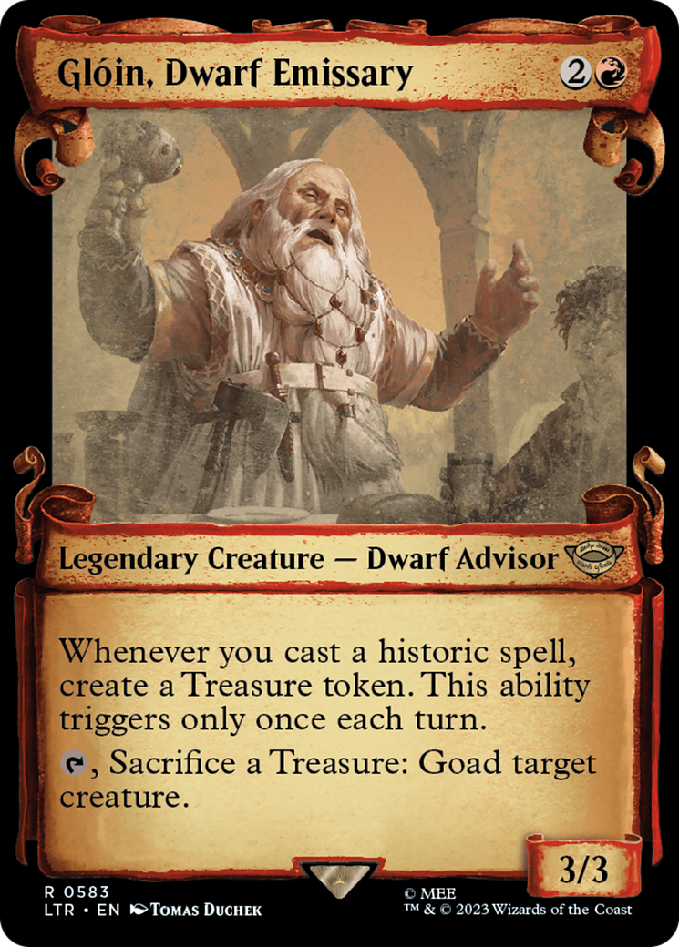 Gloin, Dwarf Emissary [The Lord of the Rings: Tales of Middle-Earth Showcase Scrolls] | GnG Games