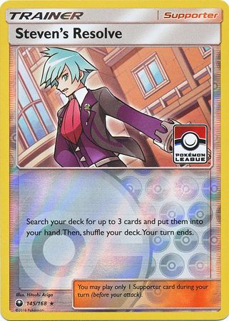 Steven's Resolve (145/168) (League Promo) [Sun & Moon: Celestial Storm] | GnG Games