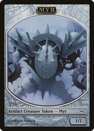 Myr Token (Mirrodin) [Magic Player Rewards 2004] | GnG Games