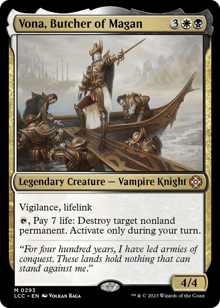 Vona, Butcher of Magan [The Lost Caverns of Ixalan Commander] | GnG Games