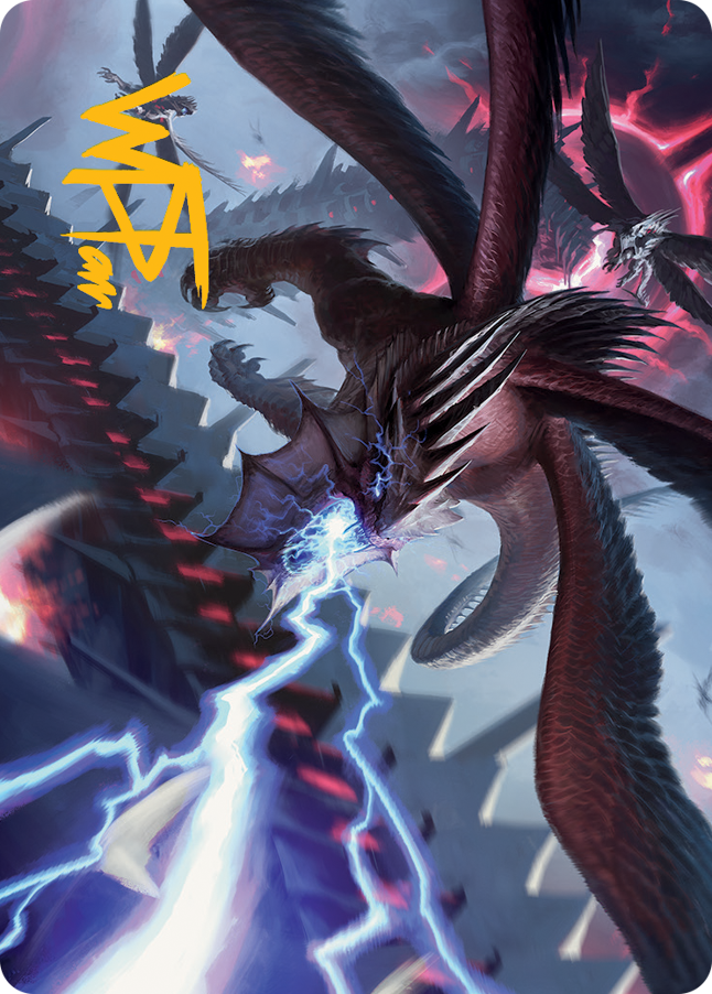 Defiant Thundermaw Art Card (Gold-Stamped Signature) [March of the Machine Art Series] | GnG Games