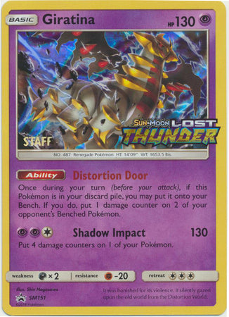 Giratina (SM151) (Staff Prerelease Promo) [Sun & Moon: Black Star Promos] | GnG Games