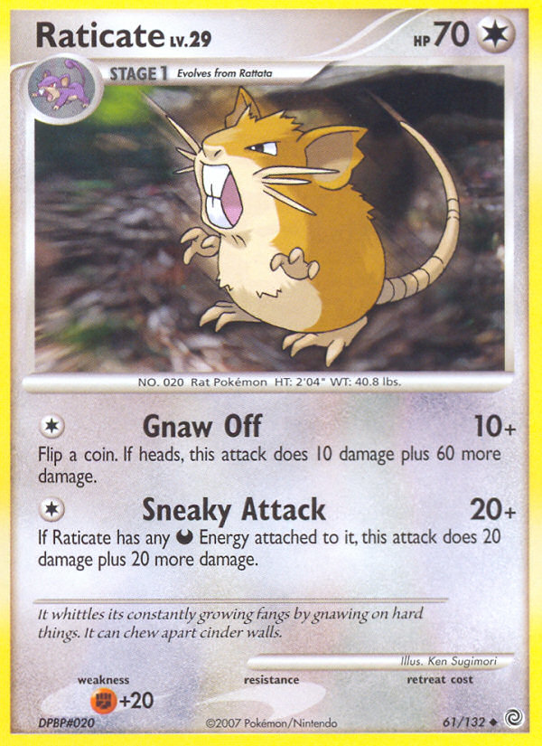 Raticate (61/132) [Diamond & Pearl: Secret Wonders] | GnG Games