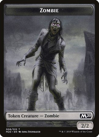 Zombie Token [Core Set 2020 Tokens] | GnG Games