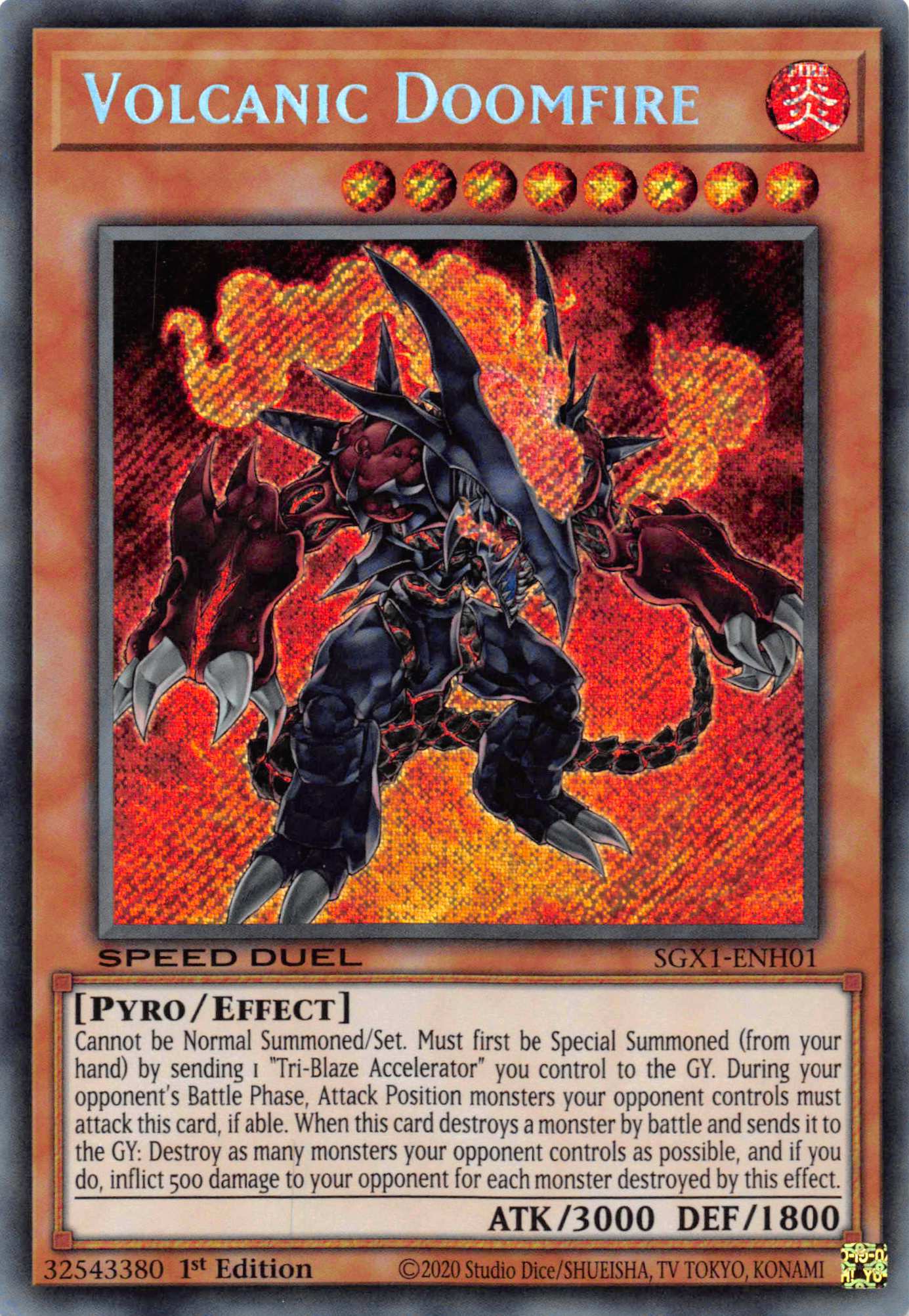 Volcanic Doomfire [SGX1-ENH01] Secret Rare | GnG Games