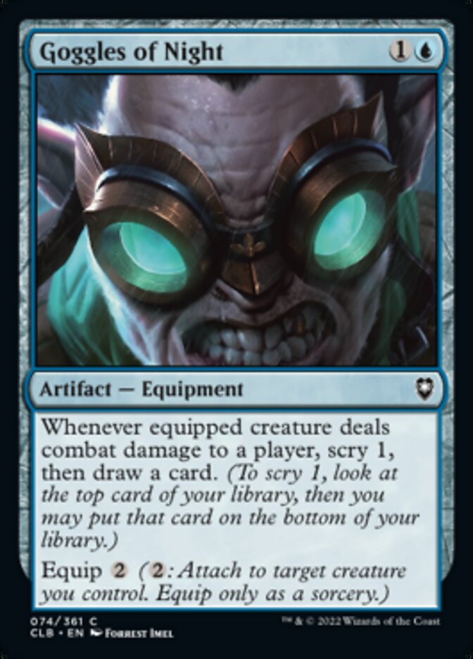 Goggles of Night [Commander Legends: Battle for Baldur's Gate] | GnG Games