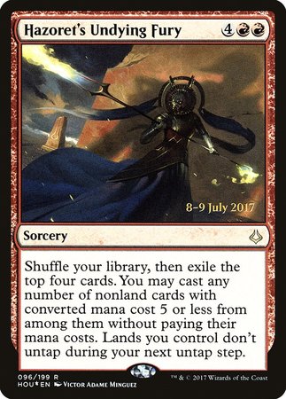 Hazoret's Undying Fury [Hour of Devastation Promos] | GnG Games