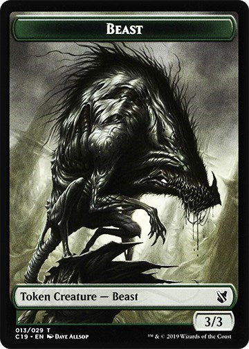 Beast (013) // Wurm Double-sided Token [Commander 2019] | GnG Games