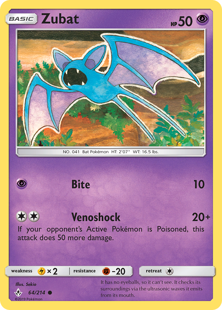 Zubat (64/214) [Sun & Moon: Unbroken Bonds] | GnG Games