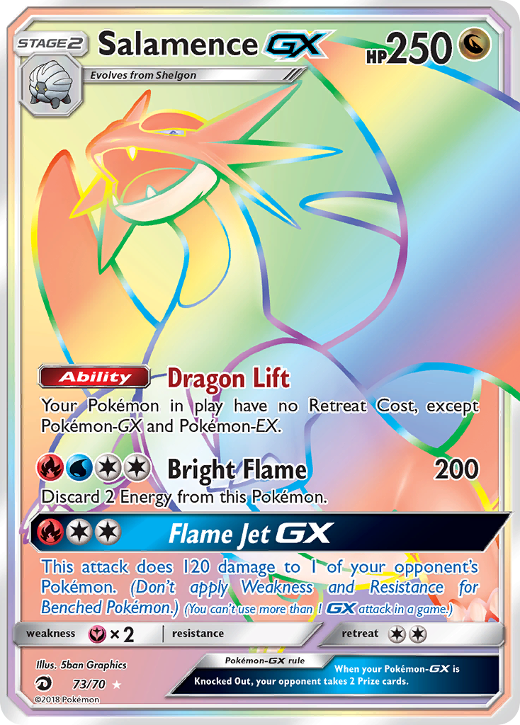 Salamence GX (73/70) [Sun & Moon: Dragon Majesty] | GnG Games