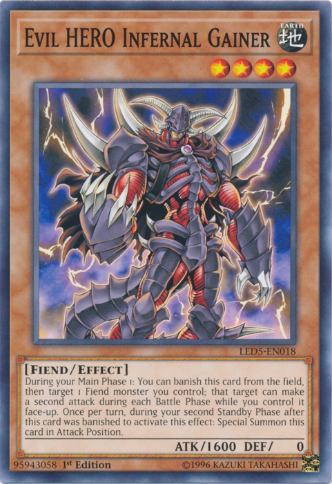 Evil HERO Infernal Gainer [LED5-EN018] Common | GnG Games