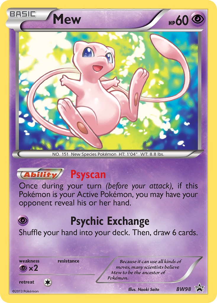 Mew (BW98) [Black & White: Black Star Promos] | GnG Games