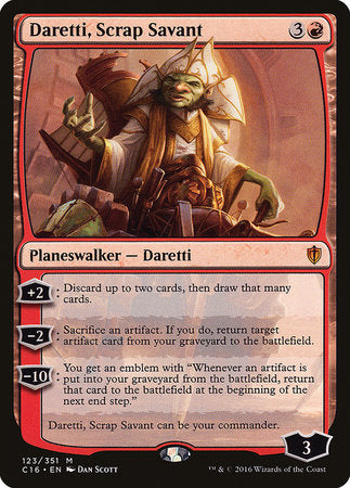 Daretti, Scrap Savant [Commander 2016] | GnG Games