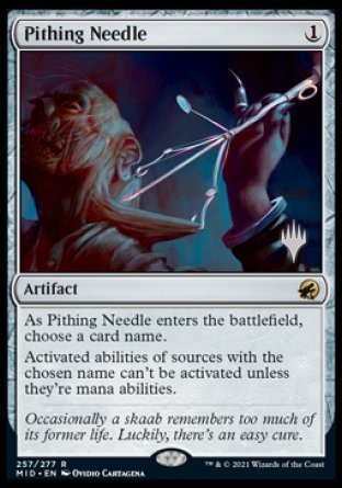 Pithing Needle (Promo Pack) [Innistrad: Midnight Hunt Promos] | GnG Games